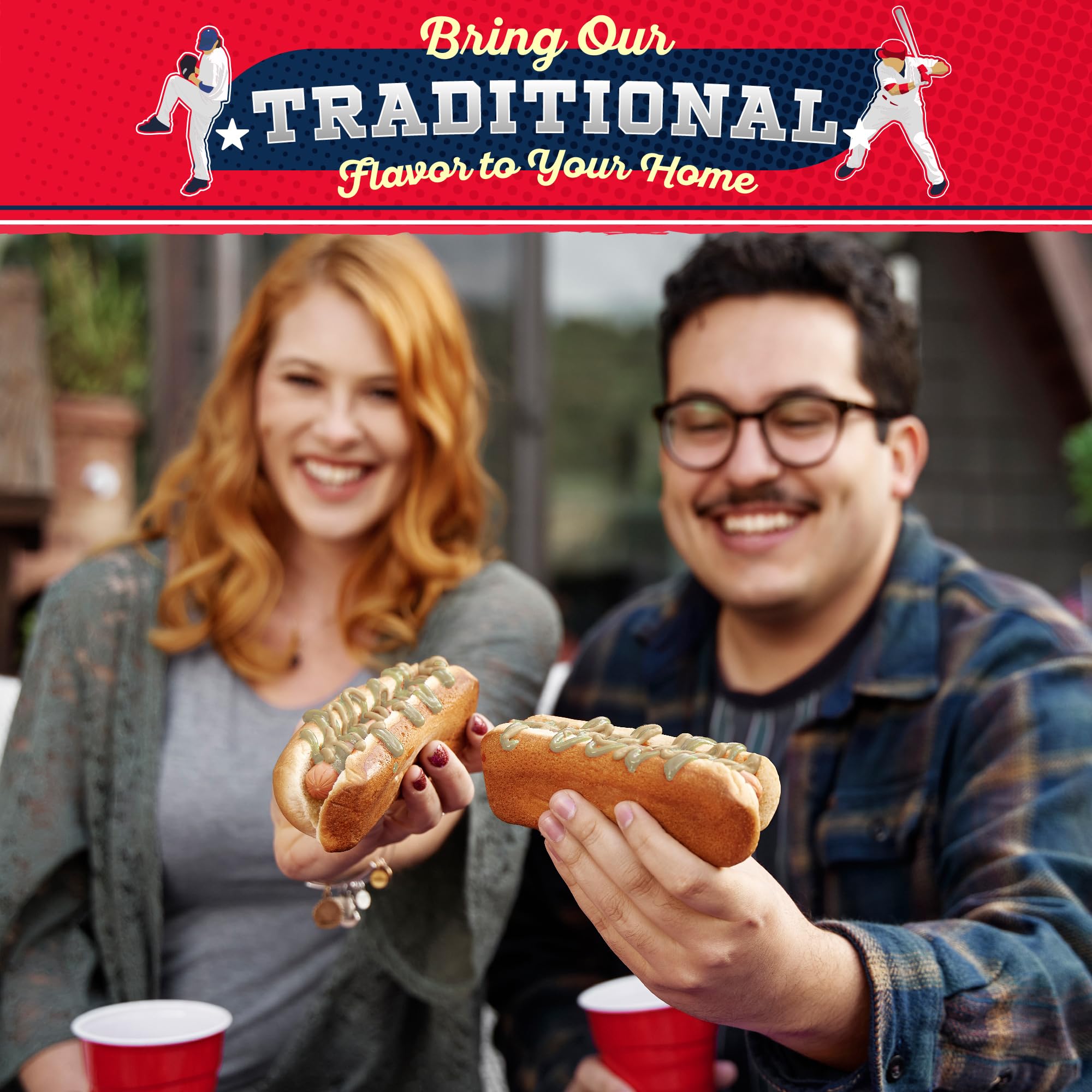 Bertman Original Ball Park Mustard on sandwiches adding bold flavor.