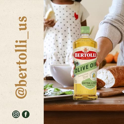 Bertolli 32 oz bottle on display for everyday Mediterranean-inspired meals.