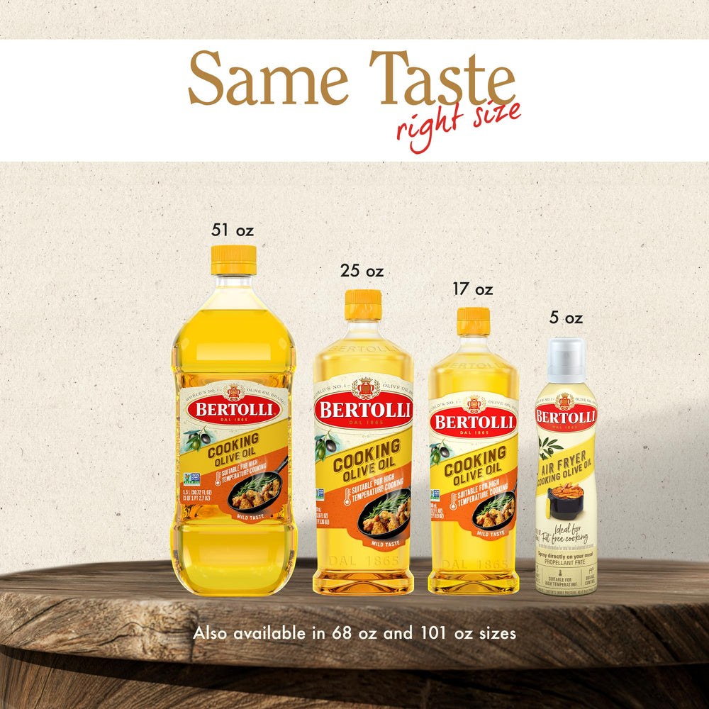 Bertolli deep frying with olive oil for crisp exteriors