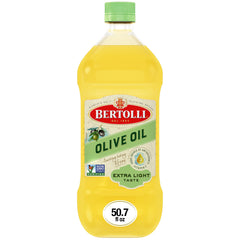 Bertolli Extra Light Olive Oil bottle ready for high-heat cooking