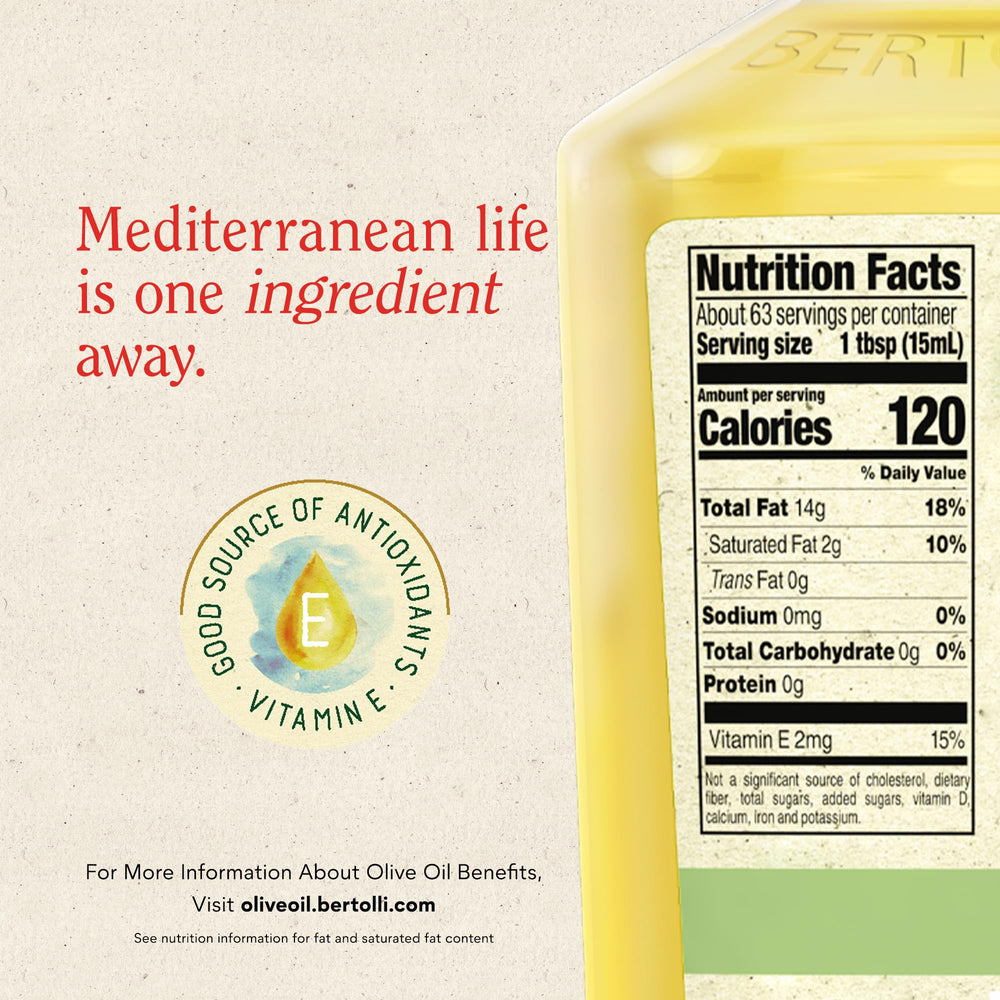 Bertolli Extra Light Taste pour captures smooth, mild oil for delicate sautés.