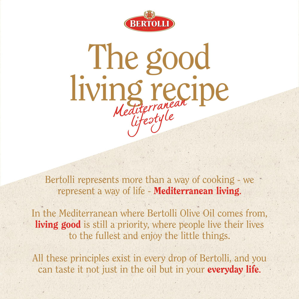 Bertolli Mediterranean flavor olive oil bottle