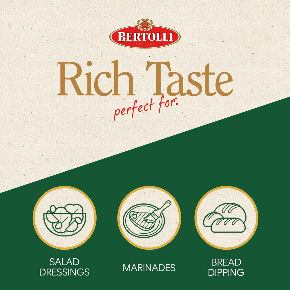 Bertolli olive oil bottle showing 392°F smoke point