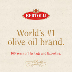 Bertolli Organic EVOO dark bottle preserves aroma and freshness