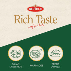 Bertolli 365°F smoke point olive oil ideal for dressings