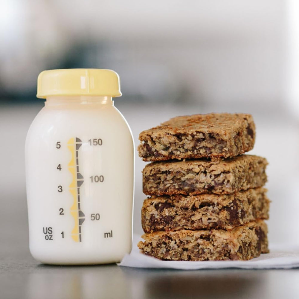 Bessie's Best Lactation Cookies highlighting oats and flaxseed ingredients for nourishment