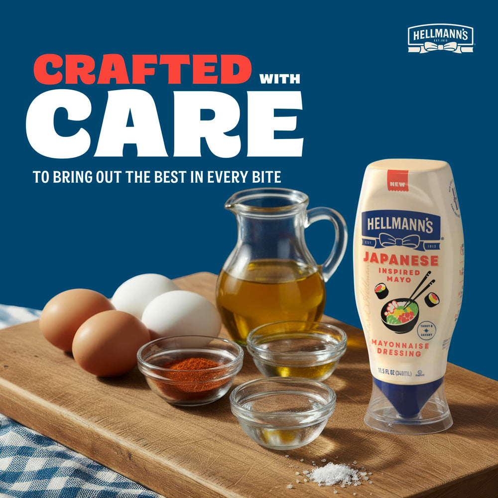Eco-friendly 100% recycled bottle of Best Foods dressing