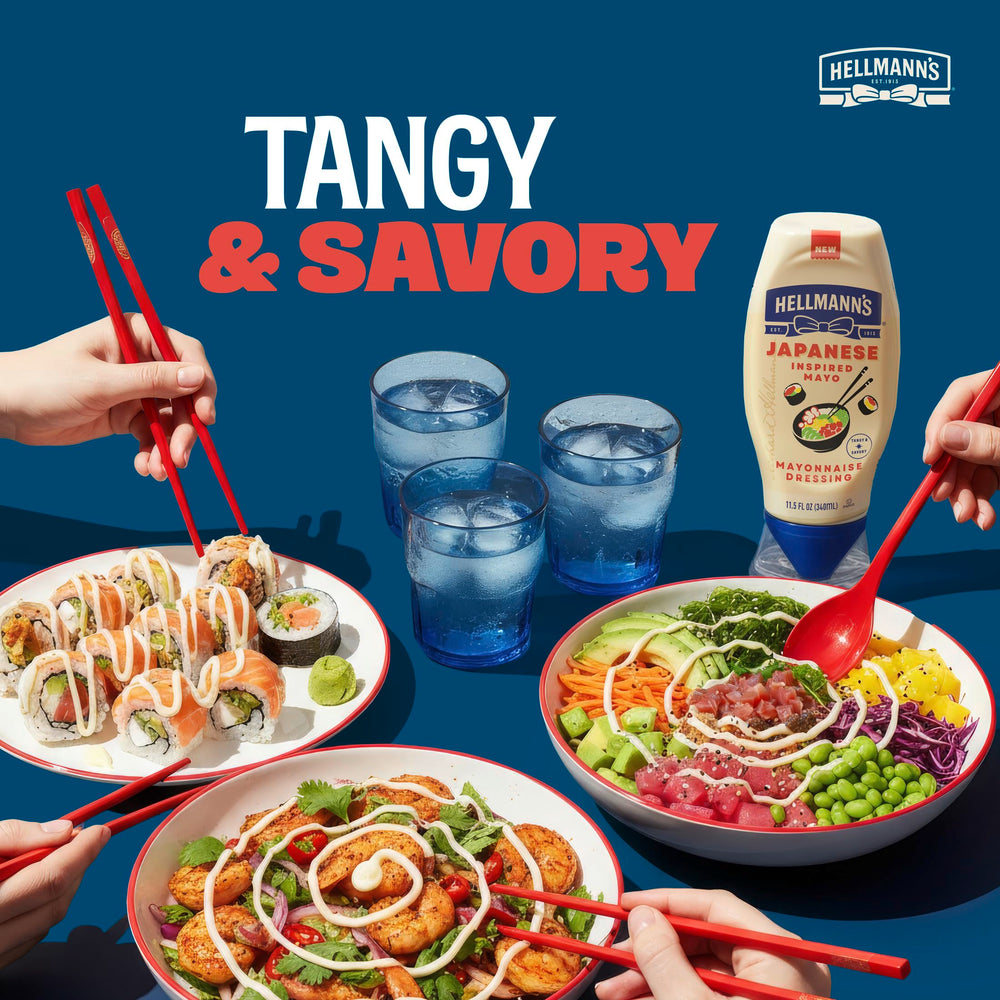 Sandwich with Best Foods Japanese-Inspired Mayo Dressing for savory spread