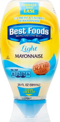 Best Foods Light Mayonnaise gluten-free and kosher label signals dietary-friendly option.