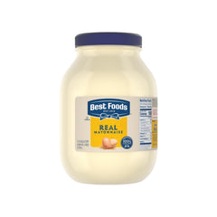 Best Foods Real Mayonnaise jar front view, rich, creamy texture for sandwiches