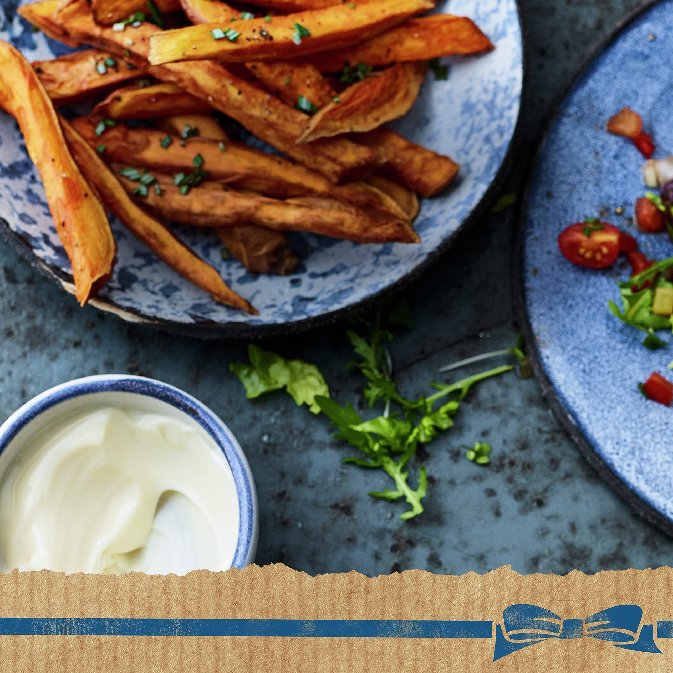 Best Foods Real Mayonnaise kitchen-counter suggests versatile, ready-to-use mayo for meals.