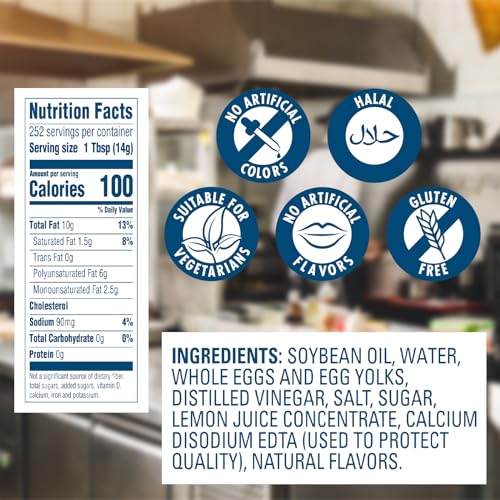 Best Foods Real Mayonnaise pour bottle, smooth emulsion for dressings