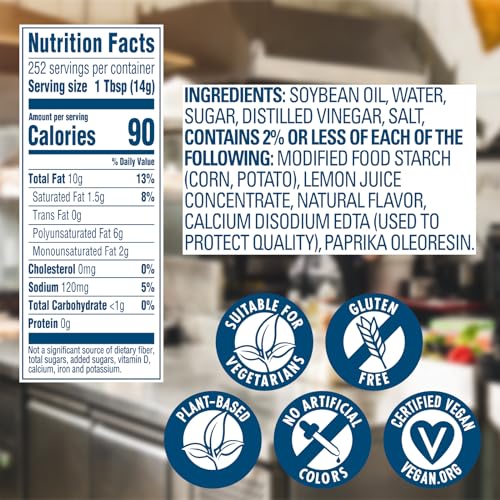 Best Foods vegan mayonnaise pour illustrating creamy mouthfeel ideal for dressings