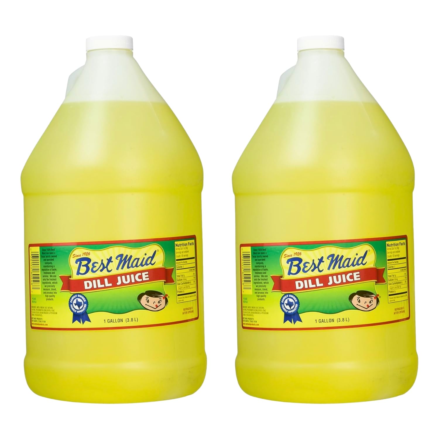 Best Maid Dill Juice 1-gallon bottle showing bold dill flavor for sipping