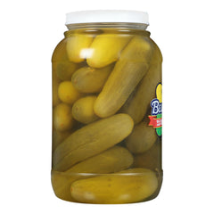 Best Maid Dill Pickles jar side view for quick snack and sharing.