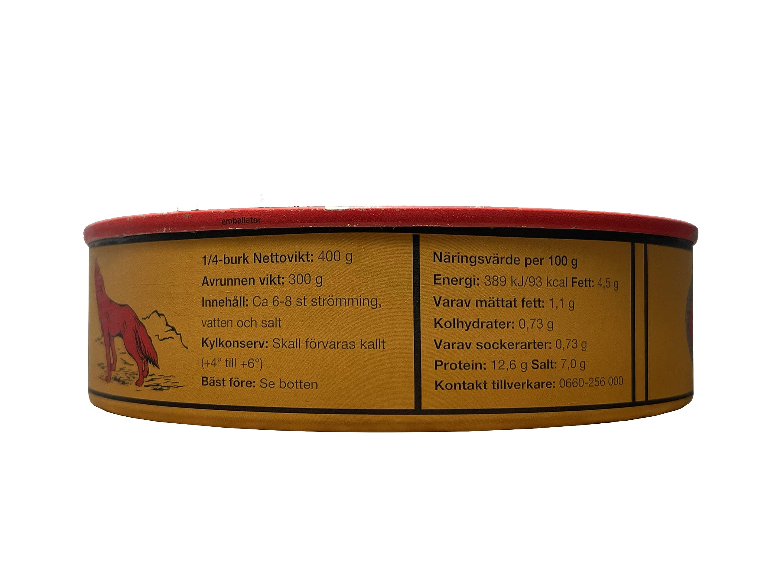 Best Natural Röda Ulven Surströmming open-can outdoors releases fresh-air aroma.