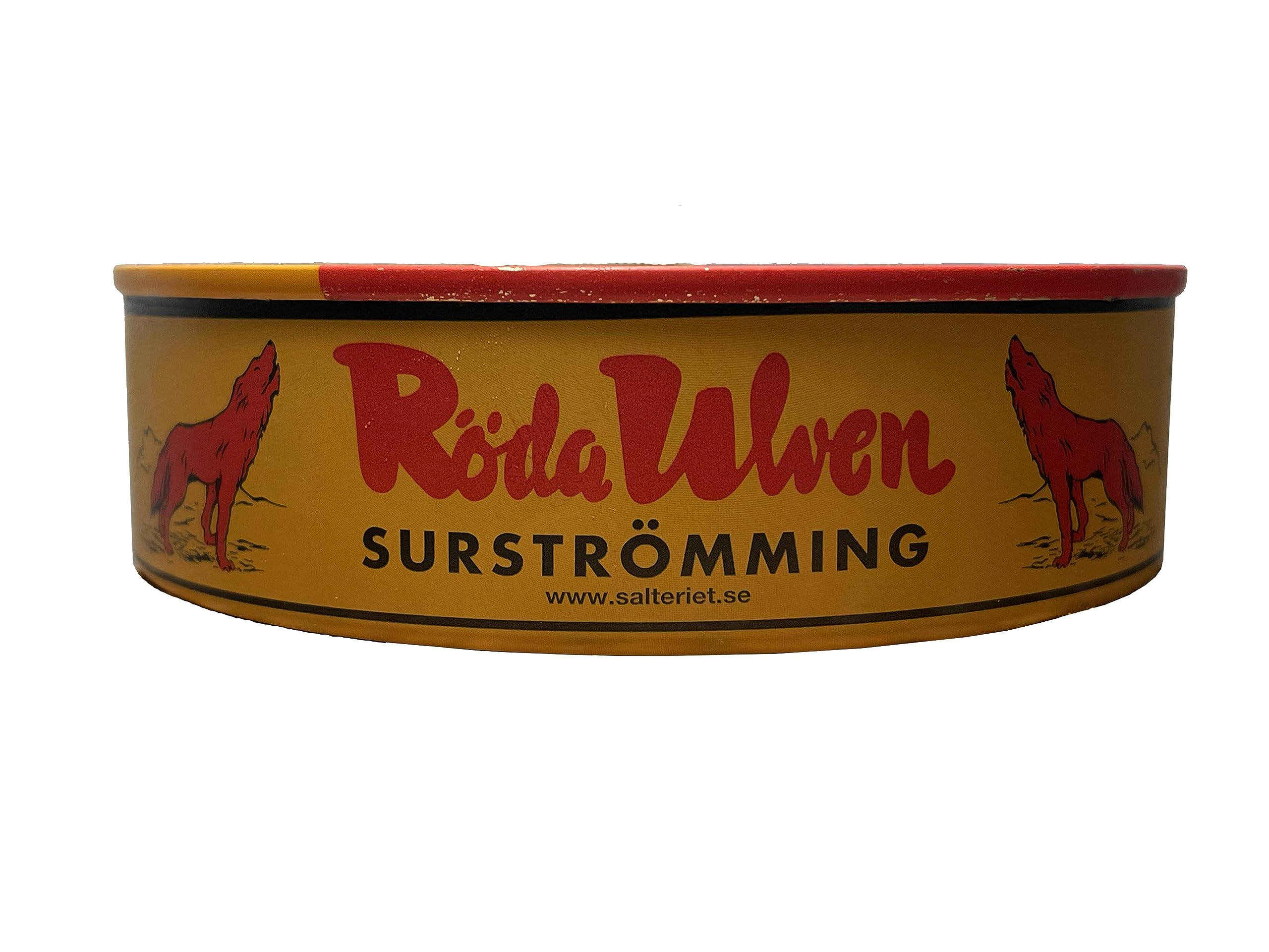 Best Natural Röda Ulven Surströmming plate-ready serve on Nordic platter.