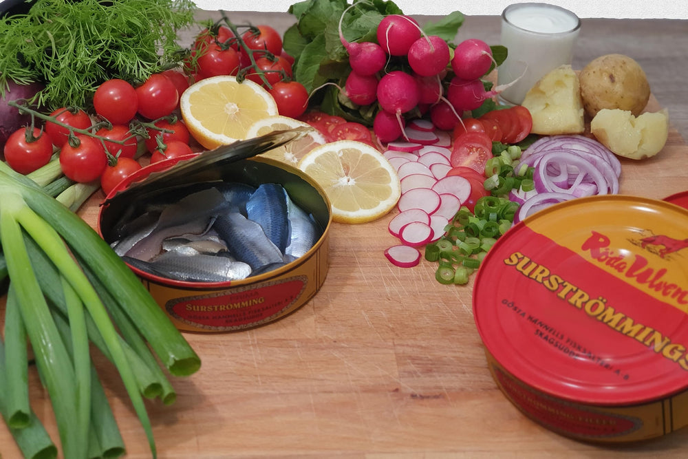 Best Natural Röda Ulven Surströmming refrigerated storage preserves freshness.