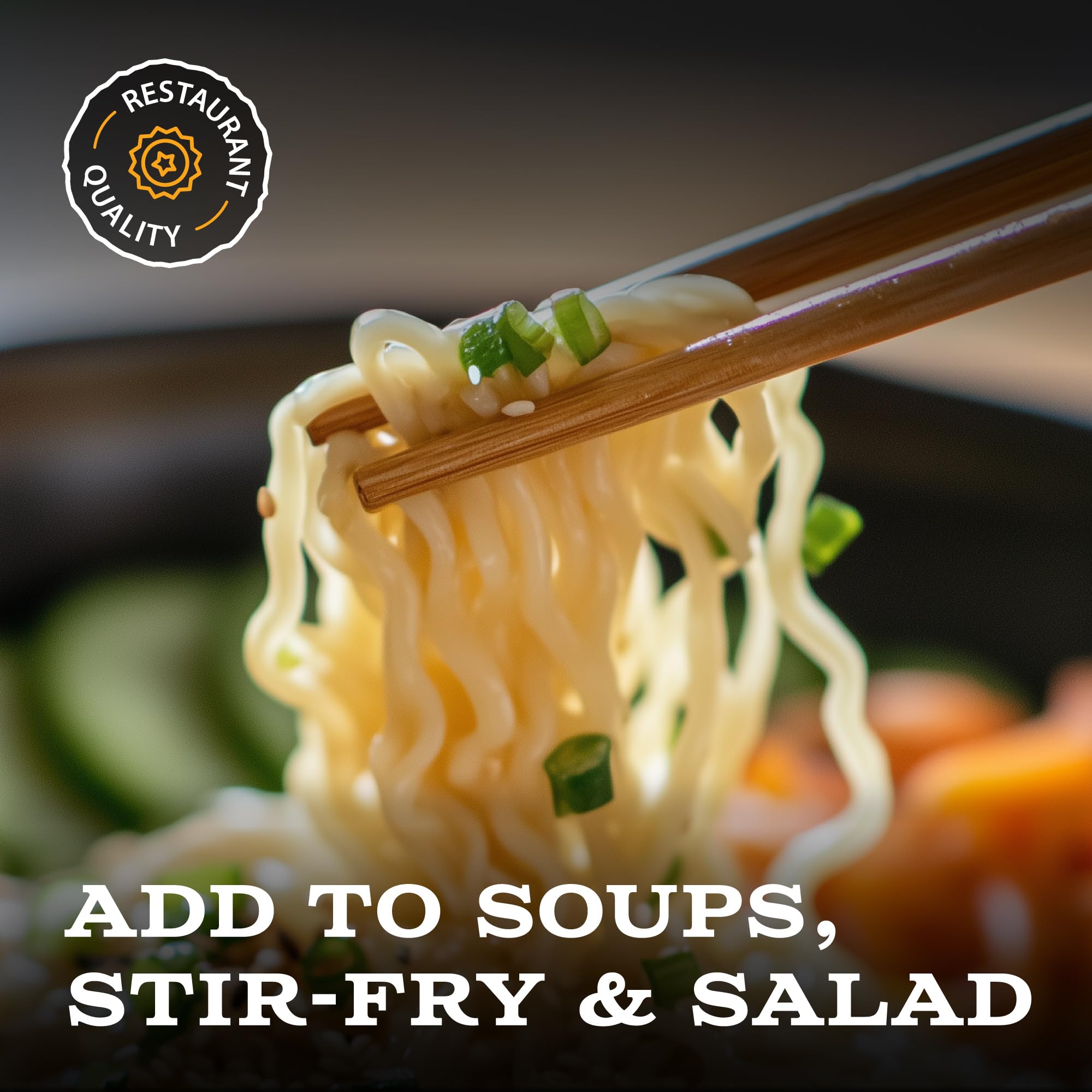 Best Of Thailand Noodles noodles-closeup, glossy strands hint at rich broth