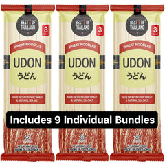 Best Of Thailand Noodles Udon 3-pack front view for quick weeknight meals.