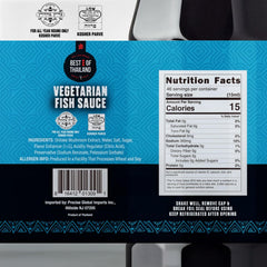 Best of Thailand vegan fish sauce dressing-use enhances soups and stir-fries with depth.