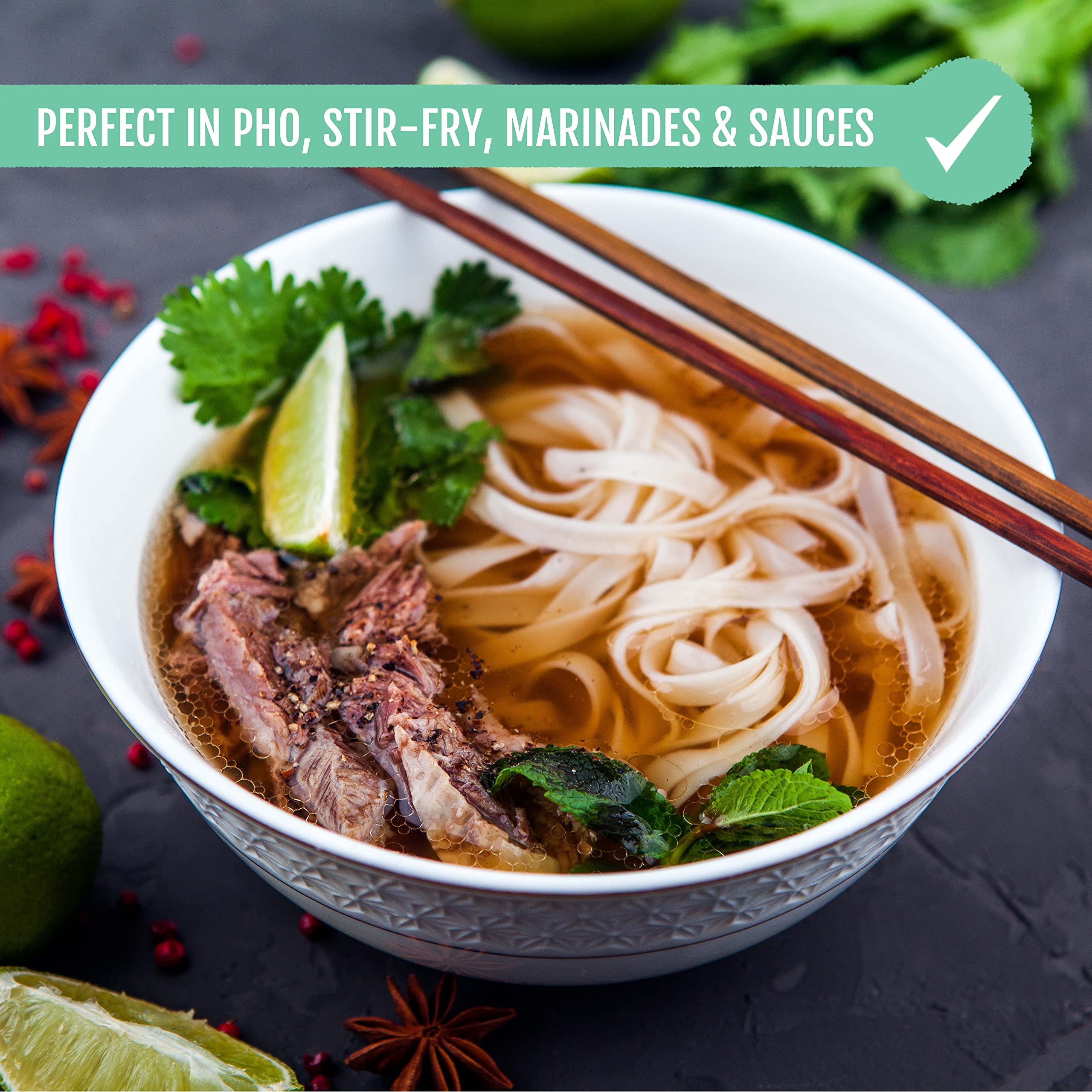Fat-free formula of Best Of Thailand vegetarian oyster sauce suits light meals.