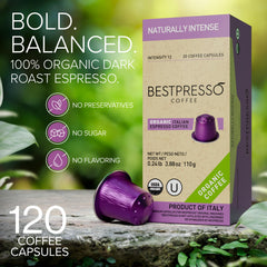 Bestpresso aluminum pods closeup highlighting durable packaging and premium Arabica.