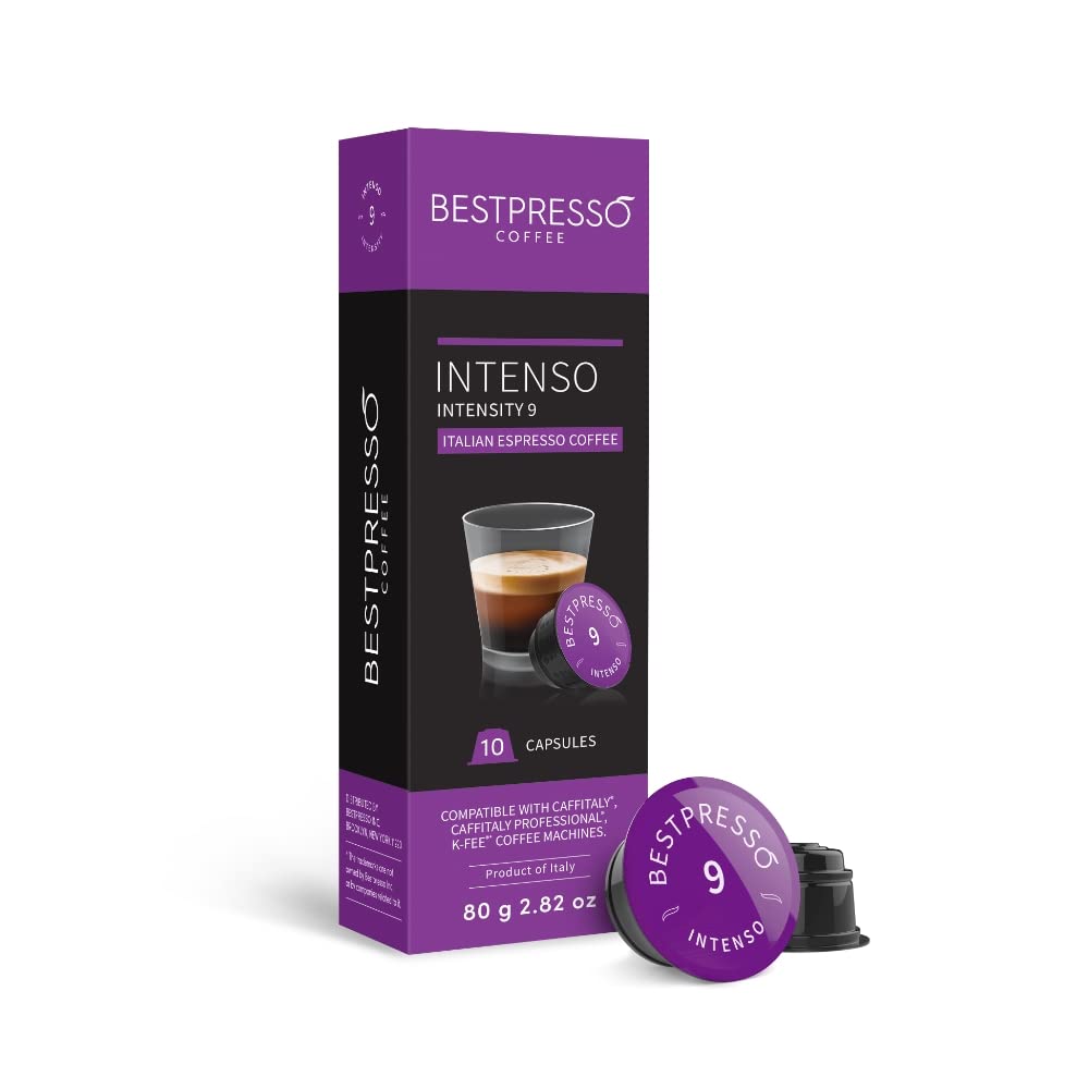 Bestpresso Cremoso capsules providing creamy, balanced espresso