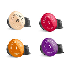 Bestpresso Intenso capsules delivering full-bodied espresso aroma
