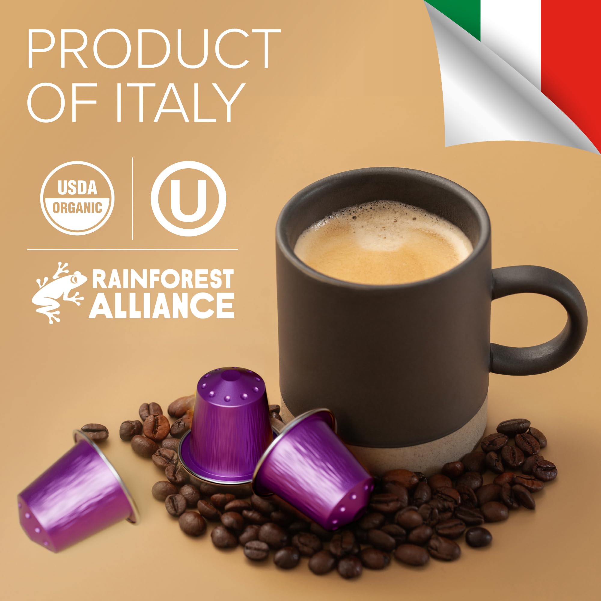 Bestpresso packaging with organic Kosher label already ready to ship.