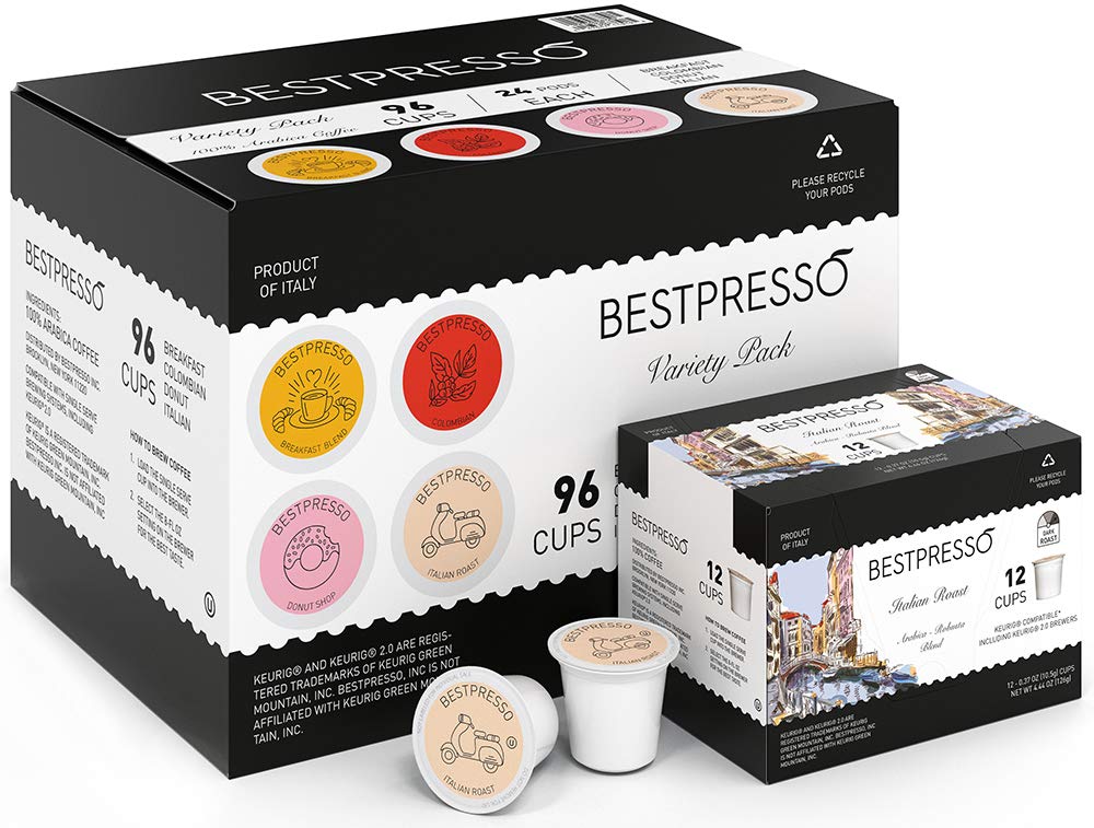 Bestpresso Colombian Coffee K-Cups capture nutty notes for a smooth midday pick-me-up.