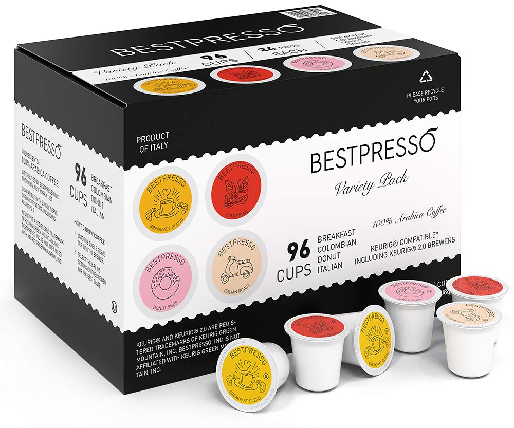Bestpresso coffee freshness in sealed cups preserves aroma until brew.