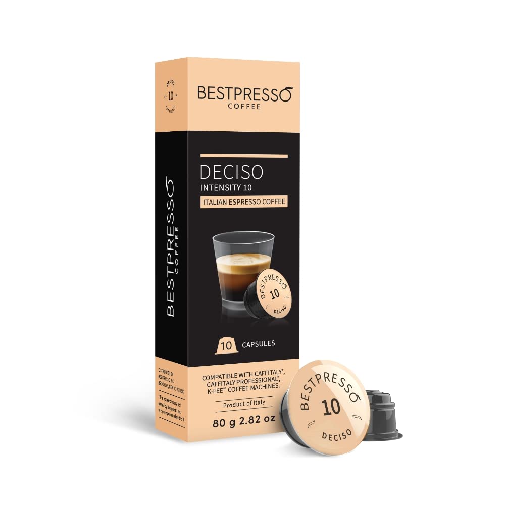 Bestpresso Verona capsules featuring nutty notes and cocoa acidity