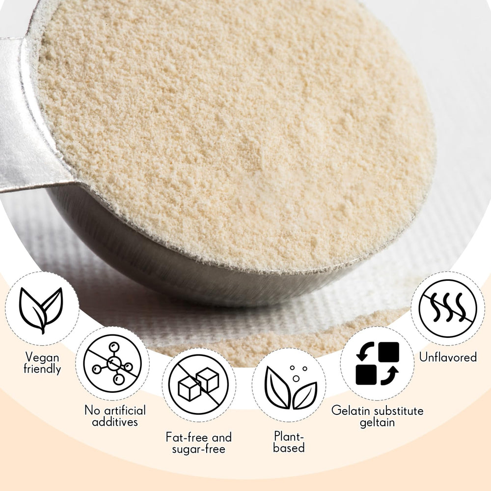 Besway agar-agar powder used to create vegan gummies and crystal candies.