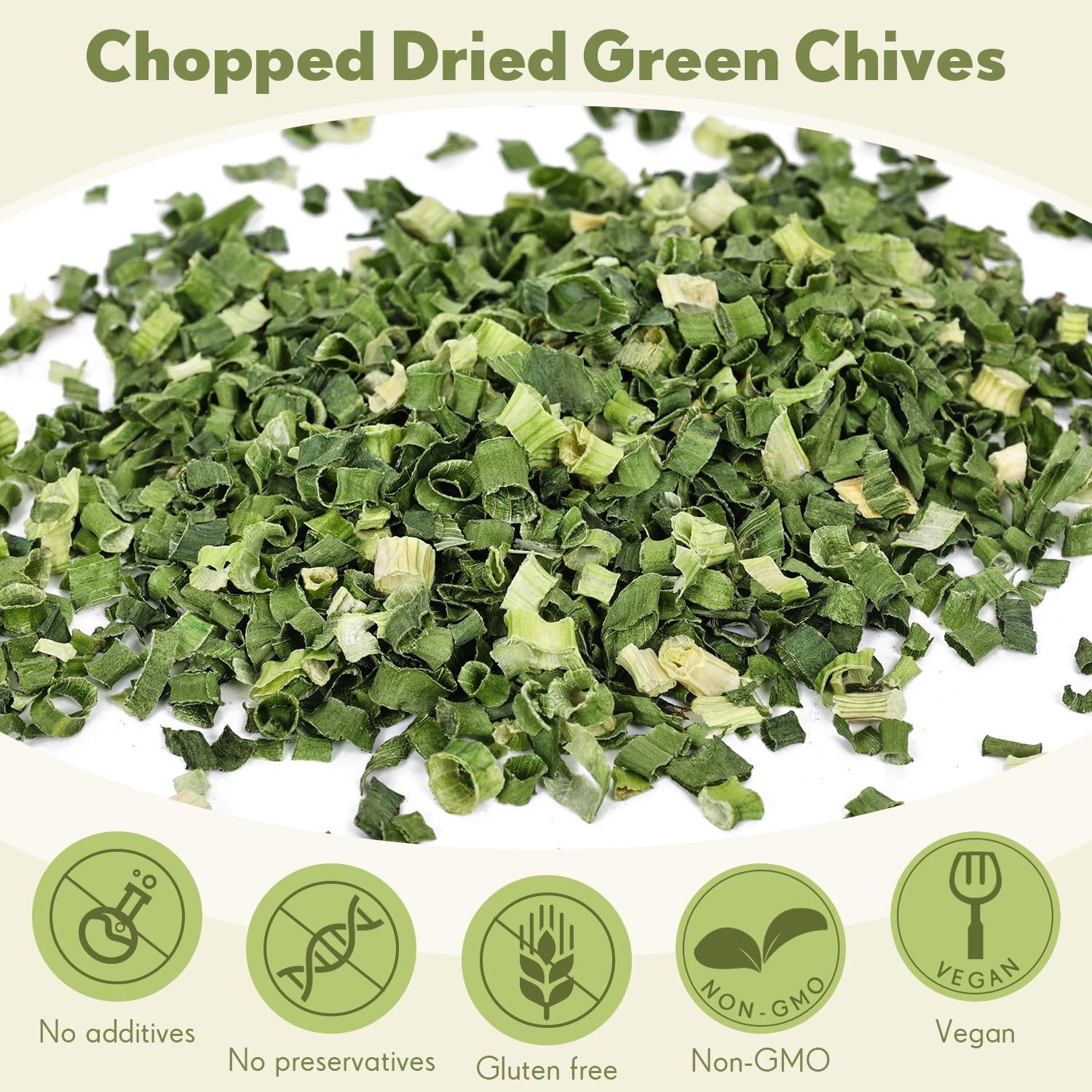 Besway chives provide mild onion-like flavor with a hint of garlic.
