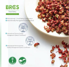 Besway Sichuan peppercorns in a pan-ready dish for seasoning