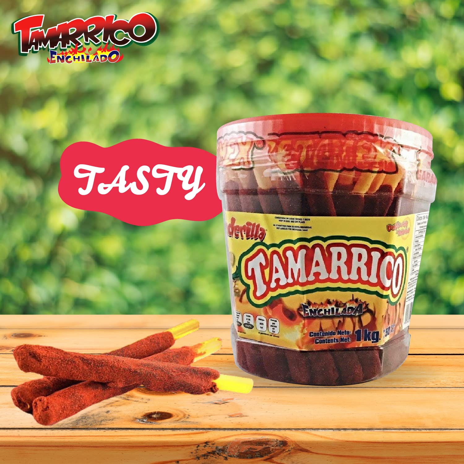 Betamex Tamarrico tamarind flavor sticks ideal for sharing.