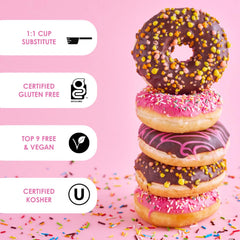 Better Batter Original Blend cake batter yields moist gluten-free desserts.