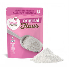 Better Batter Original Blend gluten free flour bag ready for baking
