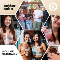 Better Boba pearls used as a dessert topping on yogurt and desserts.