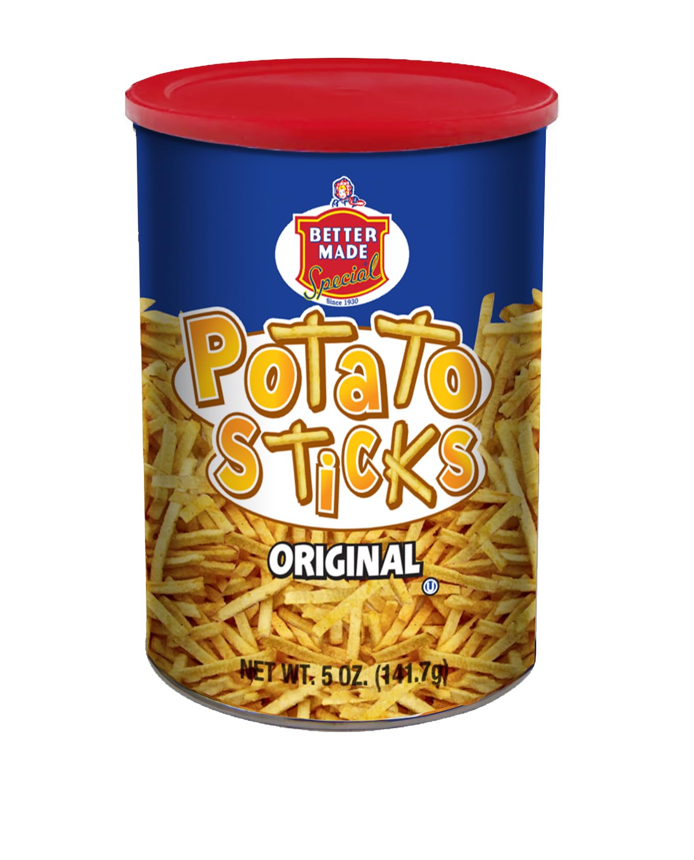 Better Made Potato Sticks original in a serving bowl for quick, crispy snacking.