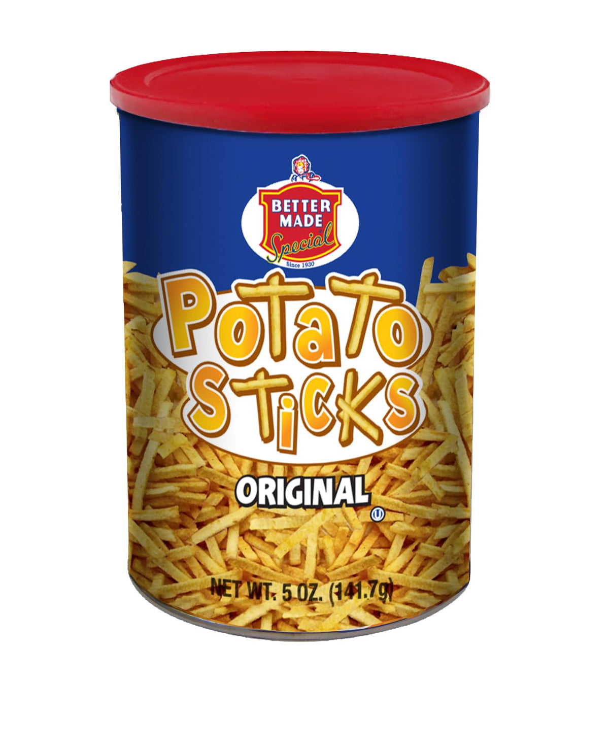 Better Made Potato Sticks original in a serving bowl for quick, crispy snacking.
