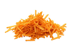 Close-up of crispy texture on Better Made Potato Sticks.