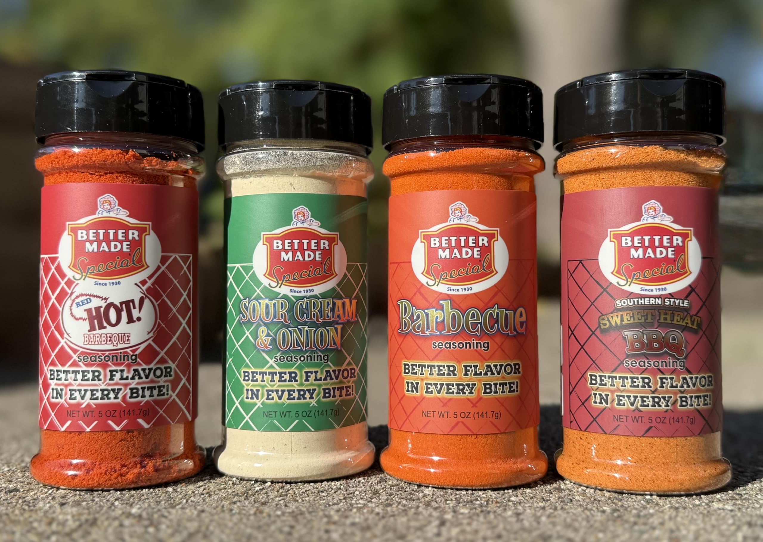 Better Made Sour Cream and Onion seasoning on finished dishes for flavor boost.