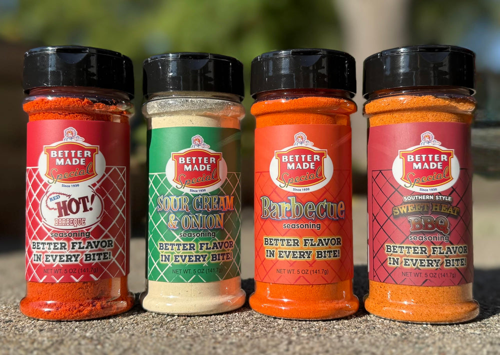 Better Made Sour Cream and Onion seasoning on finished dishes for flavor boost.