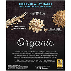 Better Oats Bare multigrain ingredients closeup featuring oats, quinoa, and flax