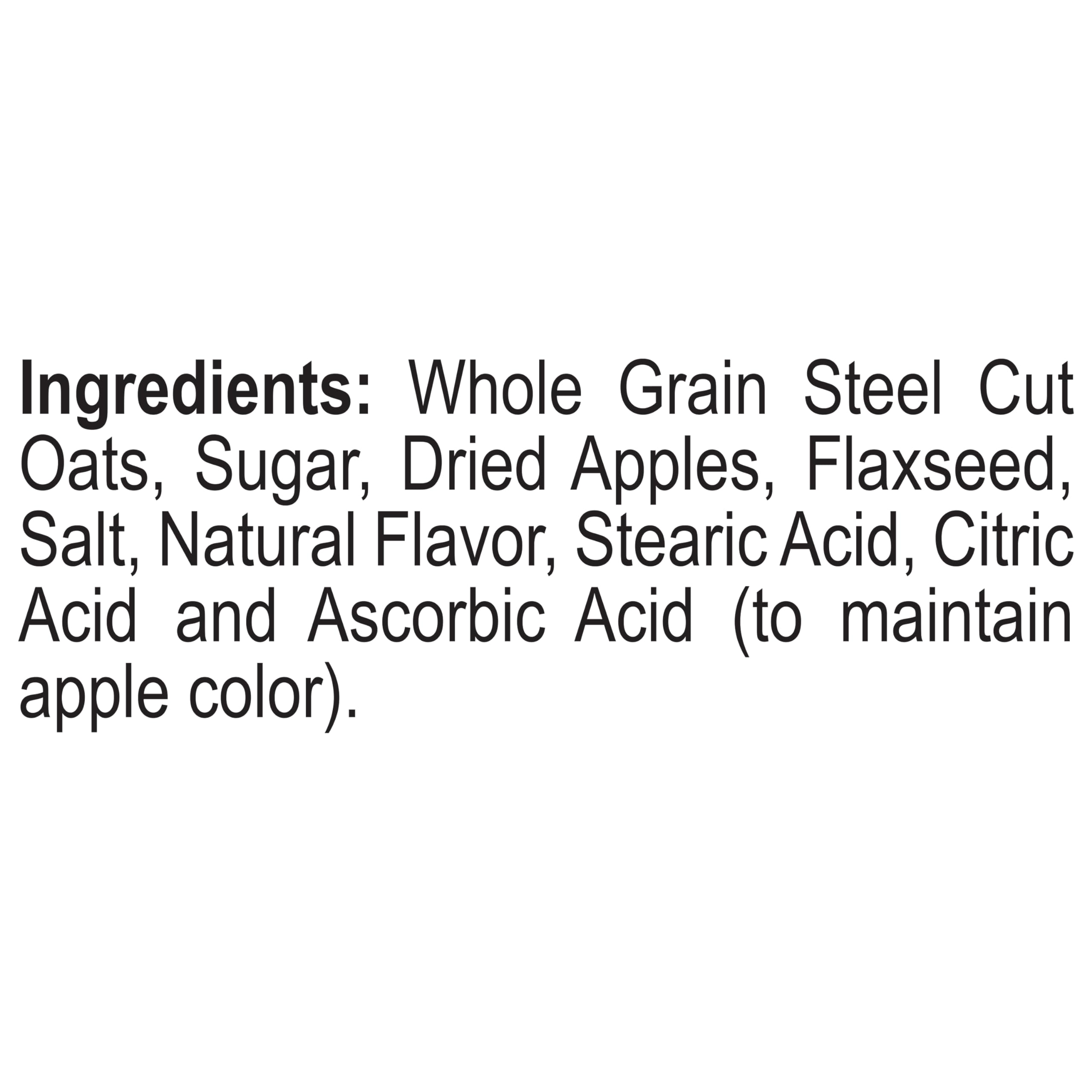 Better Oats oatmeal with flax seeds adds texture and fiber.