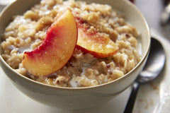 Pouring Better Oats Organic Bare multigrain for a quick, satisfying start.