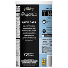 Overnight oats in a jar using Better Oats Organic Quick Oats.