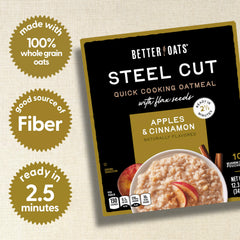 Better Oats real dried apple pieces provide natural sweetness.